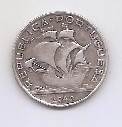 PORTUGAL DEL AÑO 1942 DE 5 ESCUDOS